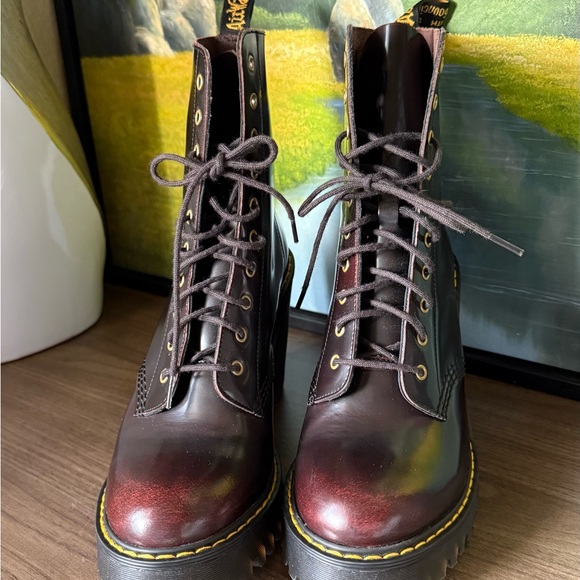 Dr. Martens Iridescent Black Lace-Up Boots - Picture 3 of 5